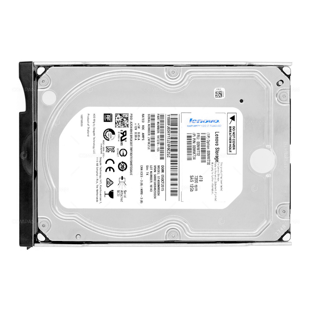 00MM732 LENOVO HDD 4TB 7.2K SAS 12G 3.5" SFF HOT-SWAP FOR E1012 S2200
